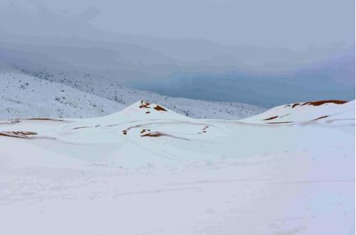 撒哈拉沙漠竟然下雪，造成这种现象的原因是什么？