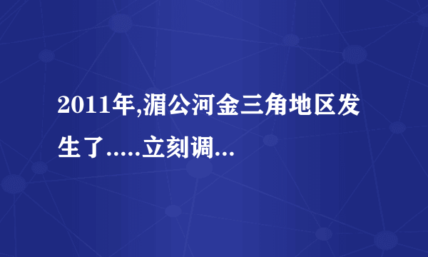 2011年,湄公河金三角地区发生了.....立刻调动警力,并竭力促成（）的成立