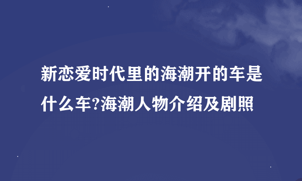 新恋爱时代里的海潮开的车是什么车?海潮人物介绍及剧照