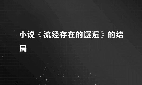 小说《流经存在的邂逅》的结局