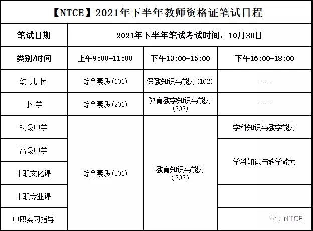 2021下半年教师资格证什么时候报名？