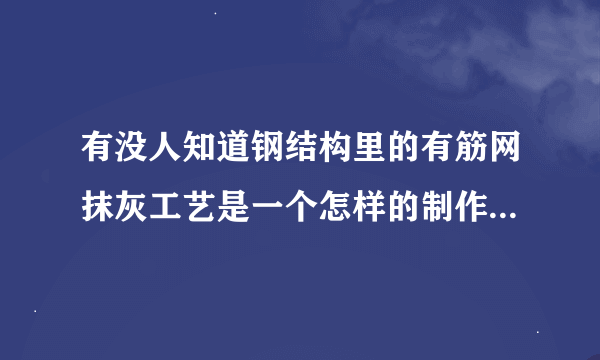 有没人知道钢结构里的有筋网抹灰工艺是一个怎样的制作工艺？？