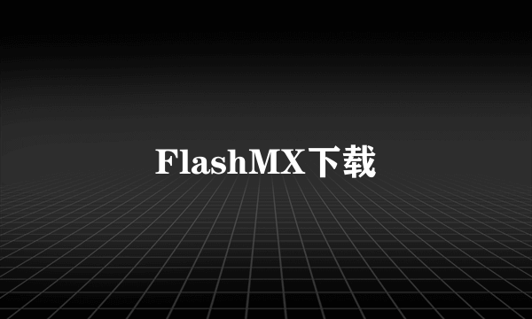 FlashMX下载