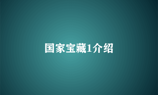 国家宝藏1介绍