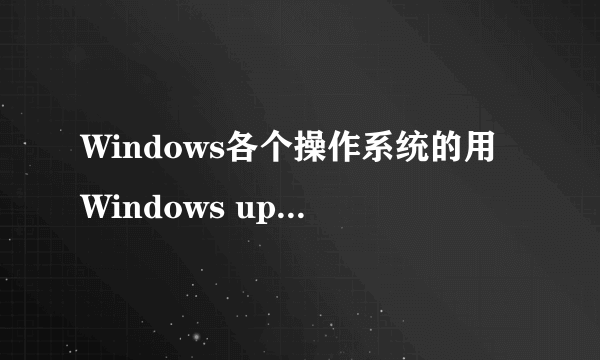 Windows各个操作系统的用Windows update更新下载的补丁存放在哪个目录