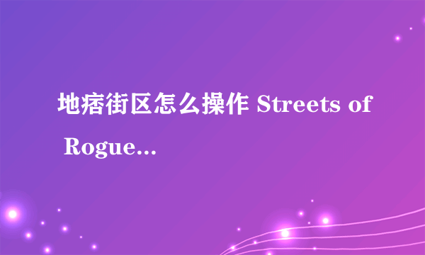 地痞街区怎么操作 Streets of Rogue操作方法说明