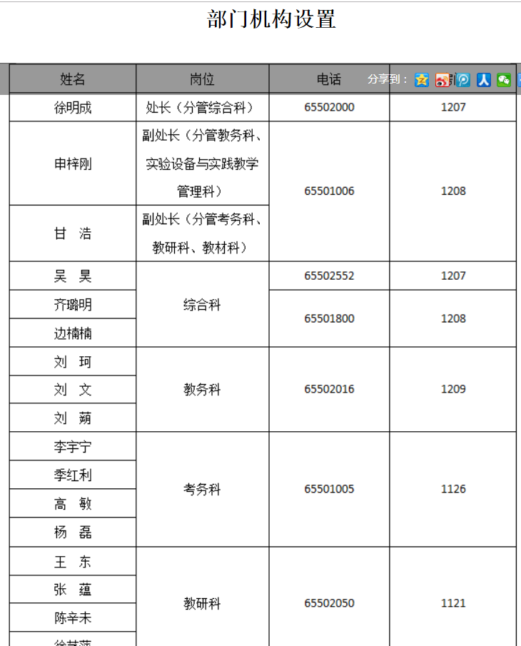 急求郑州师范教务处电话 急