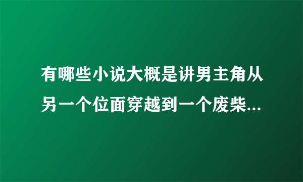 有哪些小说大概是讲男主角从另一个位面穿越到一个废柴身上经过努力拥有了许多美女老婆并又成为了绝世高手