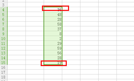 EXCEL表格里怎么一列数字求和？