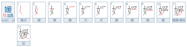 媛媛的寓意是什么意思？