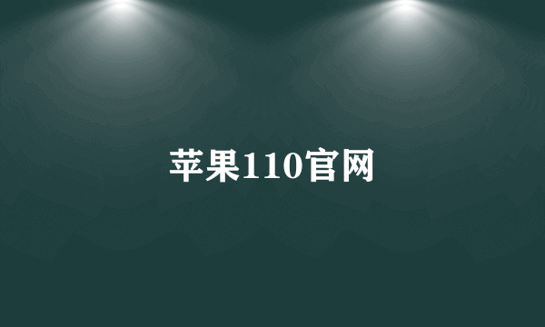 苹果110官网