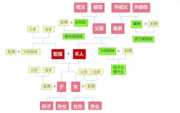 三代旁系血亲关系图