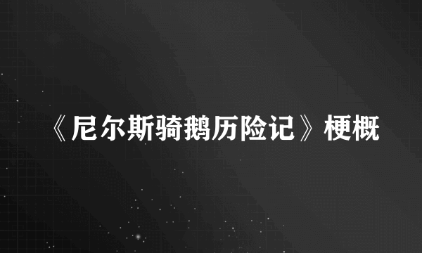 《尼尔斯骑鹅历险记》梗概