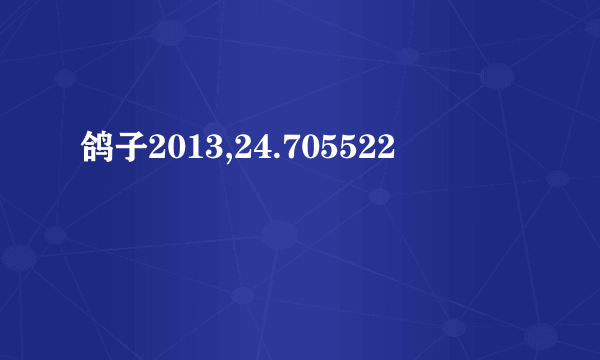 鸽子2013,24.705522