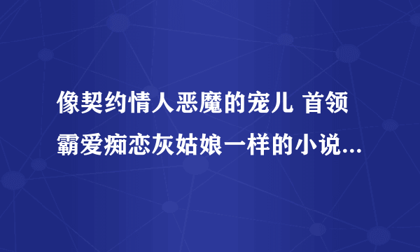 像契约情人恶魔的宠儿 首领霸爱痴恋灰姑娘一样的小说 越多越好