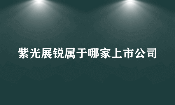 紫光展锐属于哪家上市公司