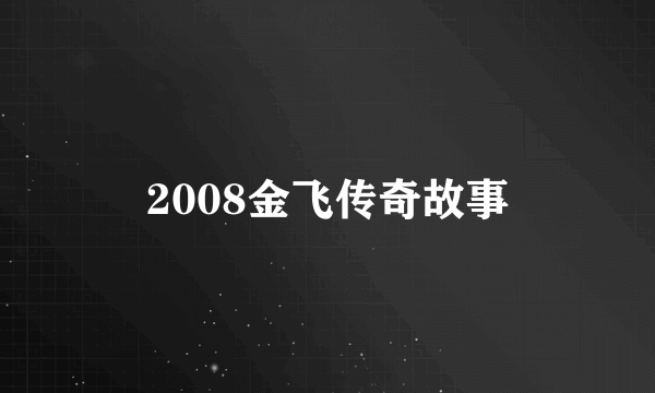 2008金飞传奇故事