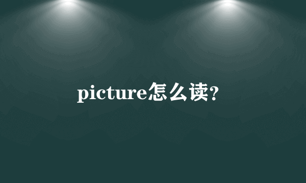 picture怎么读？