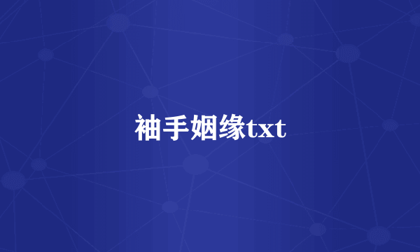 袖手姻缘txt