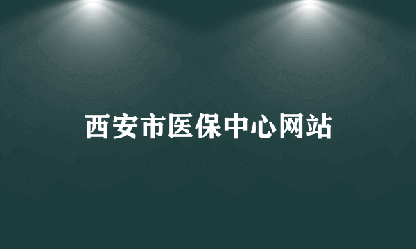 西安市医保中心网站