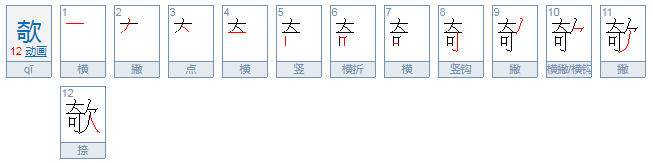 欹的读音是什么