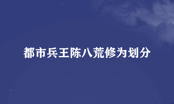 都市兵王陈八荒修为划分