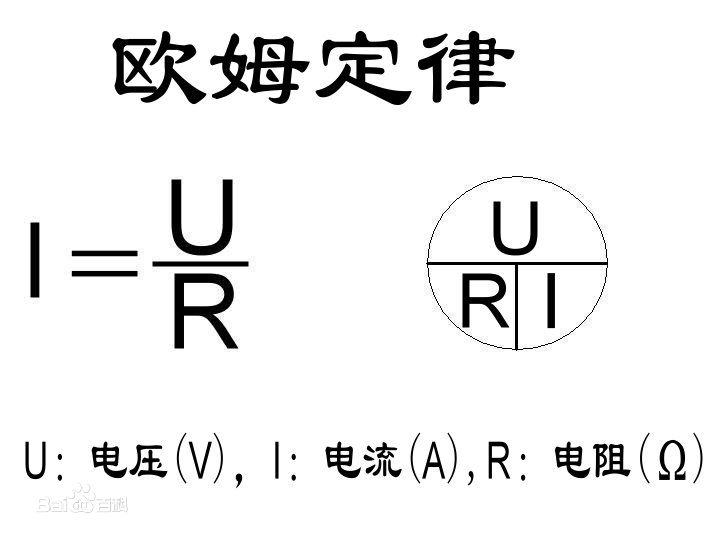 电阻，电压，电流三者什么关系