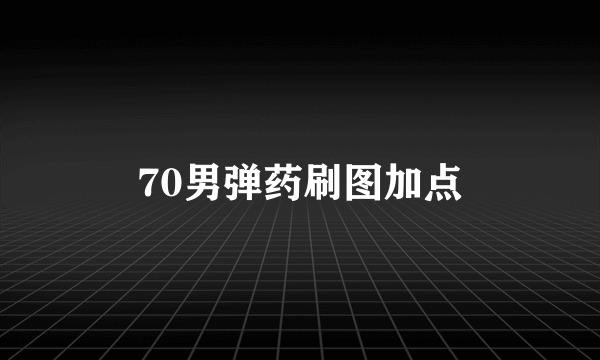 70男弹药刷图加点