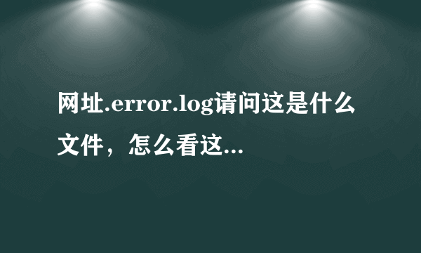 网址.error.log请问这是什么文件，怎么看这个文件？？